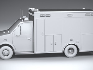 generic ambulance classic Modelo 3D