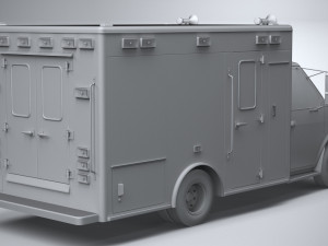 generic ambulance classic Modelo 3D
