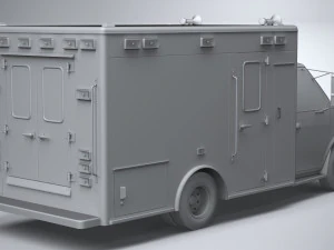 generic ambulance classic 3D Model