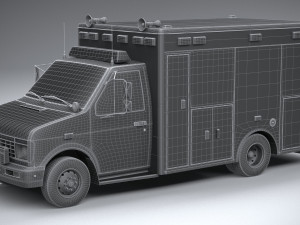 generic ambulance classic Modelo 3D