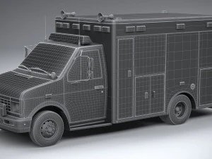 generic ambulance classic 3D Model