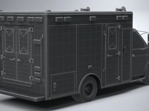generic ambulance classic 3D Model