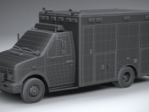 generic ambulance classic Modelo 3D
