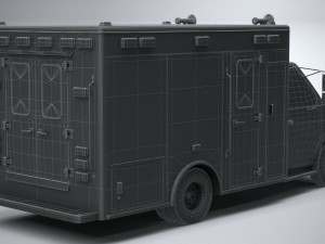 generic ambulance classic Modelo 3D