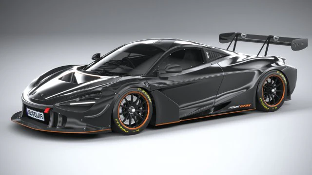 McLaren 720S GT3X 2021 Modelo 3D .c4d .max .obj .3ds .fbx .stl .blend 