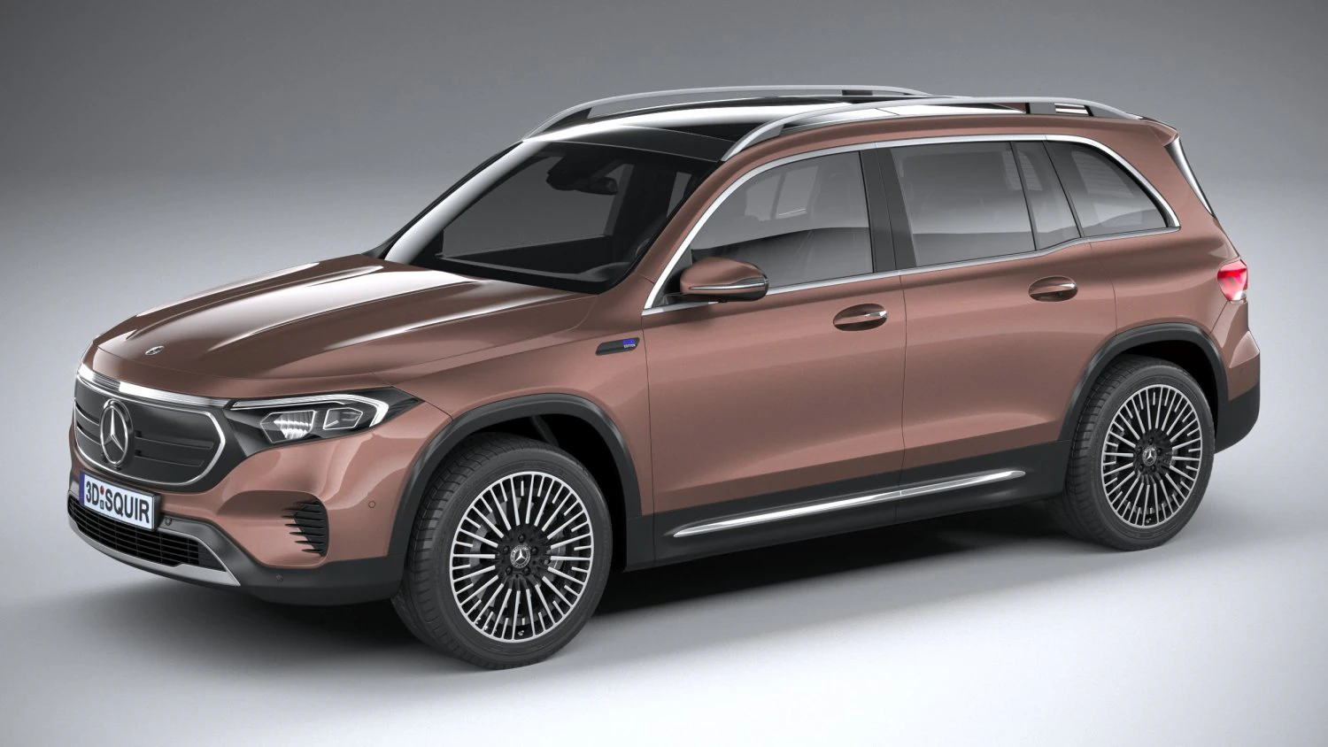 Mercedes-Benz EQB Basic 2022 3D Model .c4d .max .obj .3ds .fbx .stl .blend