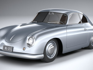 Porsche 356 Coupe Split 1951 Modelo 3D
