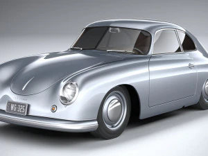 Porsche 356 Coupe Split 1951 3D Model