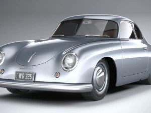 Porsche 356 Coupe Split 1951 3D Model