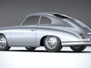 Porsche 356 Coupe Split 1951 Modelo 3D