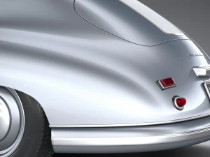Porsche 356 Coupe Split 1951 3D Model