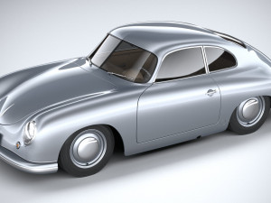 Porsche 356 Coupe Split 1951 Modelo 3D