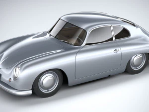 Porsche 356 Coupe Split 1951 3D Model