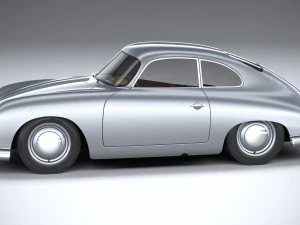 Porsche 356 Coupe Split 1951 3D Model