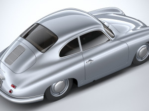Porsche 356 Coupe Split 1951 Modelo 3D