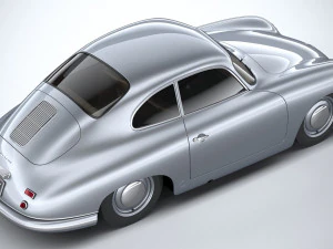Porsche 356 Coupe Split 1951 3D Model