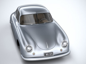 Porsche 356 Coupe Split 1951 Modelo 3D