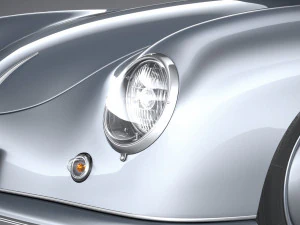 Porsche 356 Coupe Split 1951 3D Model