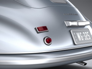 Porsche 356 Coupe Split 1951 Modelo 3D