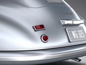 Porsche 356 Coupe Split 1951 3D Model