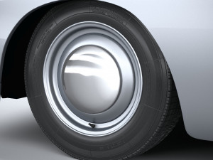 Porsche 356 Coupe Split 1951 Modelo 3D
