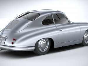 Porsche 356 Coupe Split 1951 Modelo 3D
