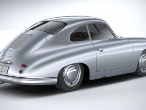 Porsche 356 Coupe Split 1951 3D Model