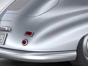 Porsche 356 Coupe Split 1951 3D Model