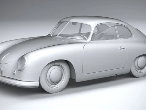 Porsche 356 Coupe Split 1951 3D Model