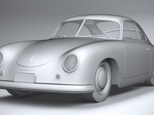 Porsche 356 Coupe Split 1951 Modelo 3D