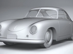 Porsche 356 Coupe Split 1951 3D Model