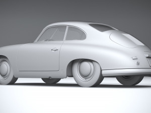 Porsche 356 Coupe Split 1951 Modelo 3D