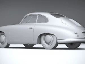 Porsche 356 Coupe Split 1951 3D Model