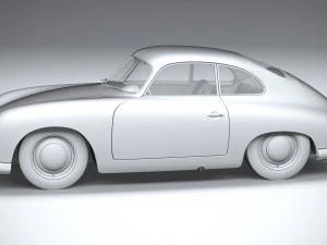Porsche 356 Coupe Split 1951 3D Model