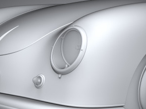 Porsche 356 Coupe Split 1951 Modelo 3D