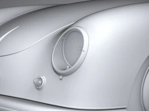 Porsche 356 Coupe Split 1951 3D Model