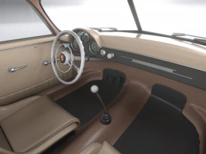 Porsche 356 Coupe Split 1951 3D Model