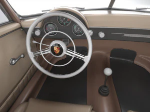 Porsche 356 Coupe Split 1951 3D Model