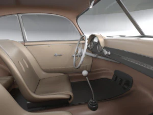Porsche 356 Coupe Split 1951 3D Model
