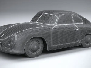 Porsche 356 Coupe Split 1951 3D Model