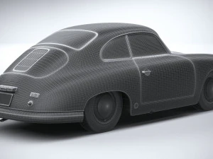 Porsche 356 Coupe Split 1951 3D Model
