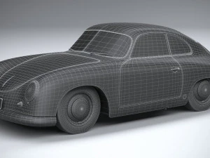 Porsche 356 Coupe Split 1951 3D Model