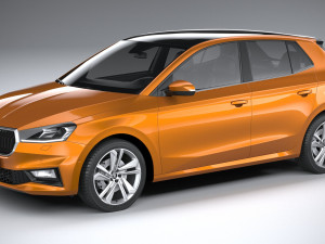 skoda fabia 2022 3D Model