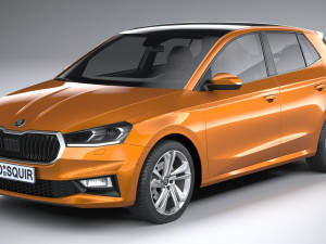 Skoda Fabia 2022 Model 3D
