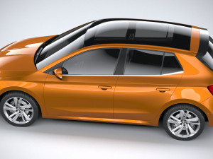 Skoda Fabia 2022 Model 3D