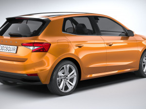 Skoda Fabia 2022 Model 3D
