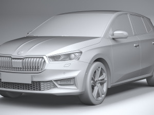 Skoda Fabia 2022 Model 3D