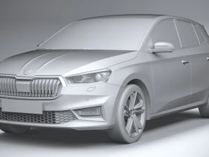 Skoda Fabia 2022 3D Model
