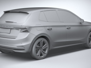 Skoda Fabia 2022 Model 3D