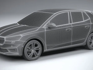 Skoda Fabia 2022 3D Model
